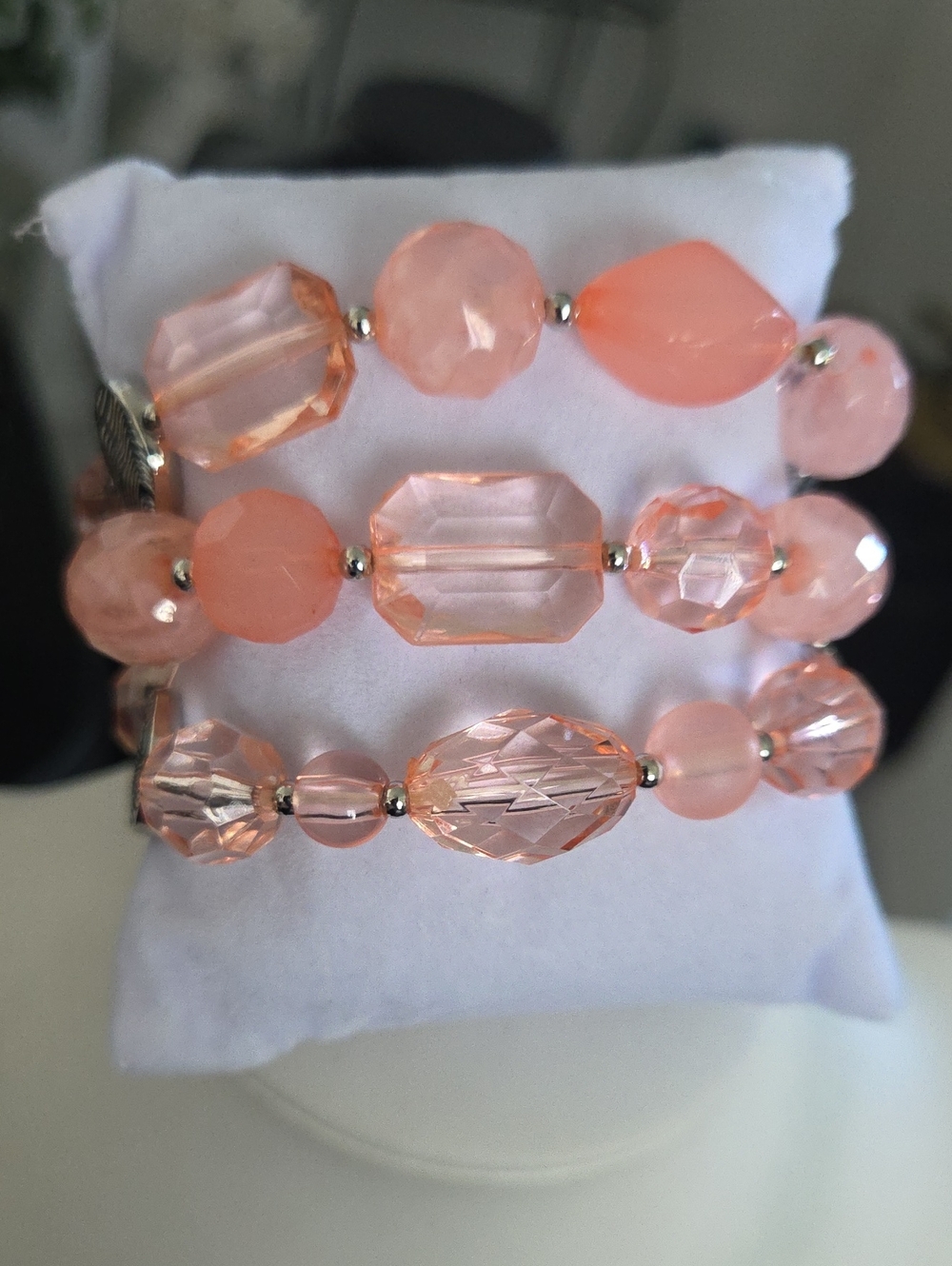Paparazzi Multi Bead Orange Bracelet NWT